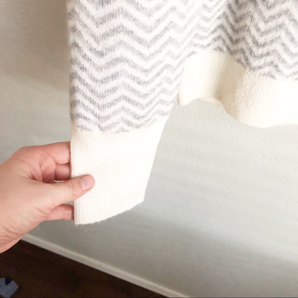 J. CREW mock neck button herringbone alpaca blend sweater S - Picture 6 of 11